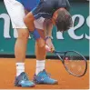  ?? MICHEL EULER/ASSOCIATED PRESS ?? Switzerlan­d’s Stan Wawrinka reacts as he plays Spain’s Guillermo Garcia-Lopez during their first round match of the French Open at the Roland Garros stadium in Paris.