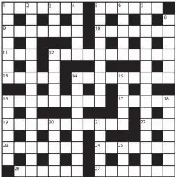  ??  ?? PRIZES of £20 will be awarded to the senders of the first three correct solutions checked. Solutions to: Daily Mail Prize Crossword No. 15,928, PO BOX 3451, Norwich, NR7 7NR. Entries may be submitted by second-class post. Envelopes must be postmarked no later than tomorrow. Please make sure you enclose your name and address.