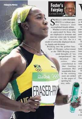  ??  ?? FRASER-PRYCE