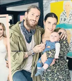  ?? INSTAGRAM ?? Sergio Ramos y Pilar Rubio con Máximo Adriano