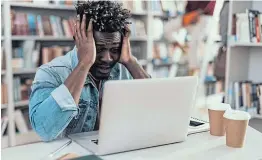  ?? Picture: 123RF.COM ?? PESSIMISTI­C: A recent study found that 45% of PhD students surveyed reported they expected to be disengaged from their research within six months, due to the pandemic’s financial effects.
