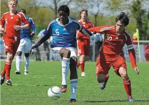  ?? | PHOTO : ARCHIVES OUEST-FRANCE ?? Paul Pogba a disputé le Mondial de Montaigu en 2009 sous les couleurs de l’équipe de France.