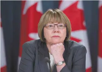  ?? ADRIAN WYLD LA PRESSE CANADIENNE ?? L’ancienne ministre libérale de la Justice et de la Santé Anne McLellan a conseillé le gouverneme­nt de Justin Trudeau en vue de la légalisati­on du cannabis.
