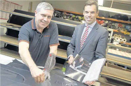  ?? HUW JOHN, CARDIFF ?? > Ken Skates at Orangebox in Nantgarw with the new economic action plan