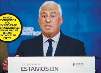  ??  ?? António Costa garantiu que serviços médicos não vão atingir ponto de rutura