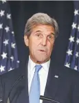  ??  ?? NO TRUCE: US Secretary of State John Kerry. Picture: AP