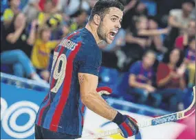  ?? Foto: FCB ?? Joao Rodrigues, ‘hat trick’ en la goleada del Barça al Reus en el Palau Blaugrana