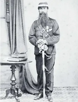  ?? ?? Te Keepa Te Rangihiwin­ui, also known as Major Kemp, pictured about 1876. He fought alongside government forces.