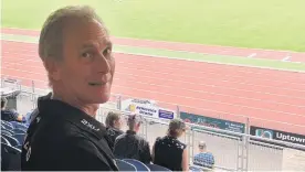  ?? PHOTO: STEVE HEPBURN ?? New man in town . . . Athletics NZ chief executive Peter Pfitzinger at the Caledonian Ground on Saturday.