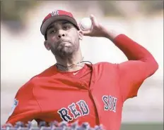  ?? David Goldman/Associated Press ?? Red Sox pitcher David Price was scratched from a start Thursday with forearm and elbow soreness.