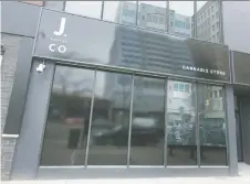  ?? DAX MELMER ?? J. Supply Co. cannabis store on Ouellette Avenue will open Saturday, with COVID-19 protocols in place, says shop official David Craig.