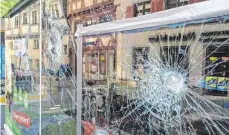  ?? FOTO: LUDGER MÖLLERS ?? Den materielle­n Schaden durch den Angriff in Ulm beziffern die Behörden auf rund 8000 Euro.
