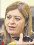  ??  ?? Sandra Quiñónez, candidata del Poder Ejecutivo para fiscal general del Estado.