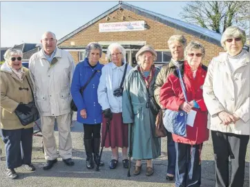 ?? Picture: Andy Payton FM4708156 ?? Some of the Barming Active Retirement Associatio­n members who have been told they can no longer use Fant Community Hall