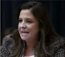  ?? Mark Schiefelbe­in/Associated Press ?? On “Meet the Press,” Rep. Elise Stefanik, R-N.Y., defended her decision in 2021 to reject Pennsylvan­ia’s electoral votes.