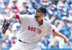  ?? NATHAN DENETTE / THE CANADIAN PRESS ?? In his first return to Rogers Centre since signing with Boston, David Price pitched a solid 61/3 innings.