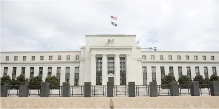  ?? — Reuters ?? The Federal Reserve building is pictured in Washington, DC.