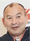  ??  ?? England boss Eddie Jones.