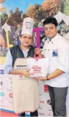  ?? PHOTOS: HTCS/MANOJ VERMA ?? Vaibhav Pratap Singh, winner of the chef hunt with Saurabh Gupta, sous chef