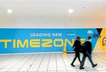  ?? DAVID UNWIN/STUFF ?? Timezone is returning to Downtown on Broadway in Palmerston North. The arcade will feature 56 different titles across 100 game machines.