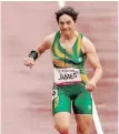  ?? | Twitter ?? SA’S Sheryl James in action in the 100m T37 final yesterday.