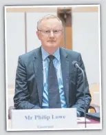  ?? ?? RBA Governor Dr Philip Lowe. in an interest rate tornado.