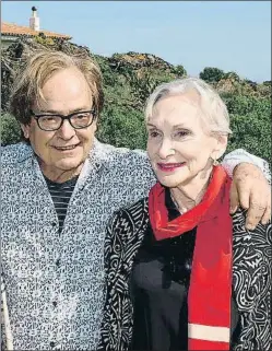  ?? PERE DURAN / NORD MEDIA ?? Ventura Pons y Siân Phillips ayer en Cadaqués