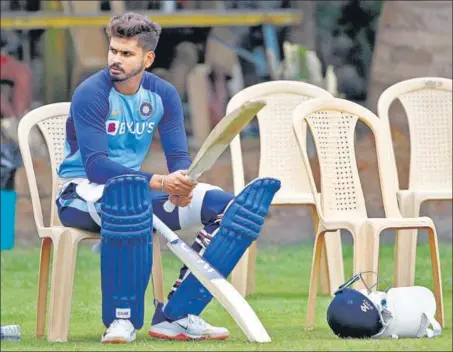  ?? PTI PHOTO ?? Shreyas Iyer was among those tried for the middle-order slot ahead of last year’s World Cup but wasn’t picked.
■