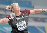  ?? DAVID J. PHILLIP THE ASSOCIATED PRESS FILE PHOTO ?? Brittany Crew, a 27-year-old from Mississaug­a who was sixth at the 2017 world championsh­ips, has qualified for Tokyo.