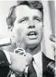  ??  ?? Senator Robert Kennedy in 1964