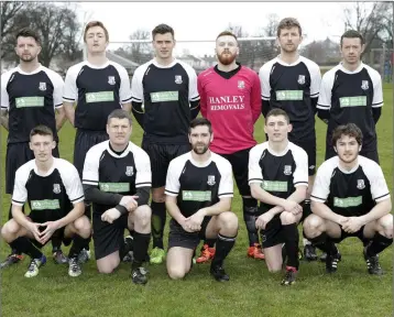  ??  ?? The Newtown United side who defeated Ashford Rovers in the Jim McLaughlin Premier Trophy.