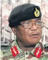  ??  ?? Army commander Constantin­o Chiwenga