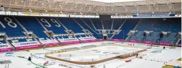  ?? Foto: Sörli Binder ?? Die Eisfläche im Stadion der TSG Hoffenheim.