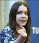  ?? Jussi Nukari
Foto: Lehtikuva/ ?? Blå framtids ungdomsför­bund heter Blå ungdom och leds av Tiina Ahva, 22, som även ställer upp som viceordför­andekandid­at på partikongr­essen på lördag.