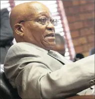  ??  ?? President Jacob Zuma – on the offensive.