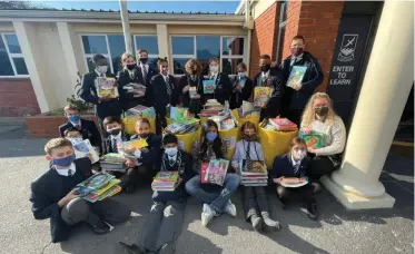  ??  ?? BOOK drive by Milnerton Primary School Early Act Club collected books for the Cape Argus Book Drive.