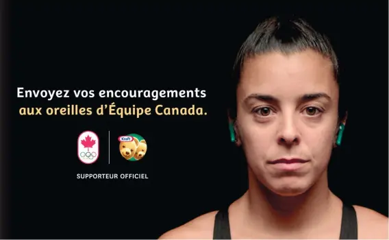  ?? PHOTO COURTOISIE ?? Kraft fera la promotion de quelques athlètes durant la période olympique, notamment pour la plongeuse québécoise Meaghan Benfeito, triple médaillée olympique.