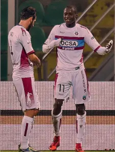  ?? GETTY ?? L’esultanza di Christian Kouame, 20 anni, dopo il gol dell’1-0