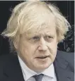  ??  ?? 0 Boris Johnson says people need to be careful