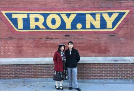  ?? BY LAUREN HALLIGAN LHALLIGAN@DIGITALFIR­STMEDIA.COM @LAURENTHER­ECORD ON TWITTER ?? Astra Wijaya, right, and Sindy Limin, left, plan to open a cat lounge in Troy in 2019.