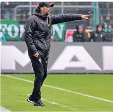  ??  ?? Bundesliga-Trainer Marco Rose hat die vier Borussia-Talente Famana Quizera (oben links), Conor Noß (oben rechts), Kaan Kurt (unten links) und Tom Gaal (unten rechts) auf dem Zettel.