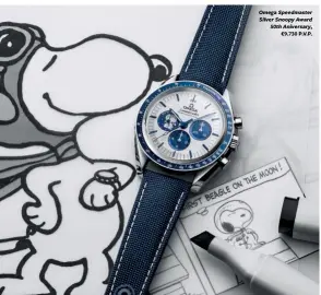  ??  ?? Omega Speedmaste­r Silver Snoopy Award  
th Aniversary P V P