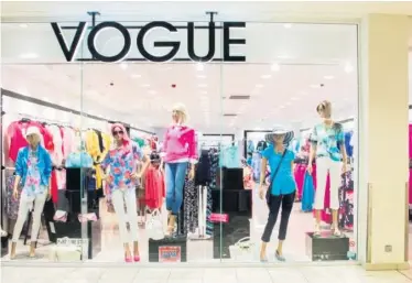  ??  ?? Vogue fashion outlet at the Abbey Centre in north Belfast, where Ann Kane was employed as a shop assistant