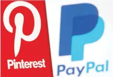  ?? — Reuters ?? A Pinterest logo is seen on a smartphone in front of a displayed Paypal logo in this illustrati­on.