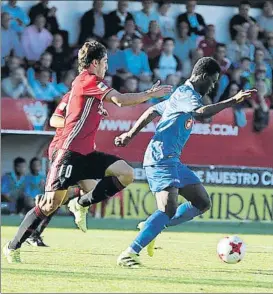  ?? FOTO: ENRIQUE TRUCHUELO ?? Derrota en Miranda de Ebro El Barakaldo volvió a tropezar a domicilio