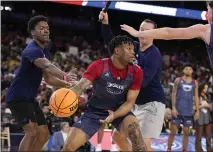  ?? BRYNN ANDERSON — THE ASSOCIATED PRESS ?? Florida Atlantic guard Alijah Martin practices for their Final Four game in the NCAA Tournament on Friday in Houston.