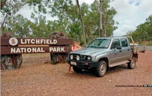  ??  ?? Locals reckon Litchfield is the best park in the Top End.