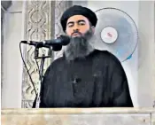  ??  ?? Abu Bakr alBaghdadi, the leader of Isil, issued a message claiming that ‘Jews and Crusaders’ were unwilling to fight the group on the ground