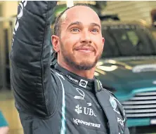  ?? ?? Lewis Hamilton after winning in Russia for Mercedes.