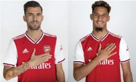  ?? Composite: Alan Walter/Arsenal FC via Getty Images ?? Dani Ceballos, left, and William Saliba have joined Arsenal but may never play together for the club.
